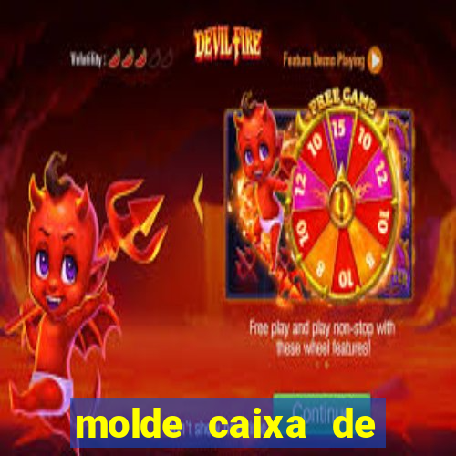 molde caixa de baralho png